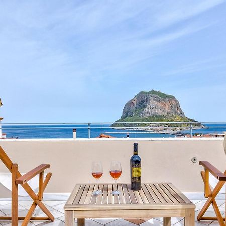 Monemvasia Modern Flat With Panoramic Sea View ภายนอก รูปภาพ