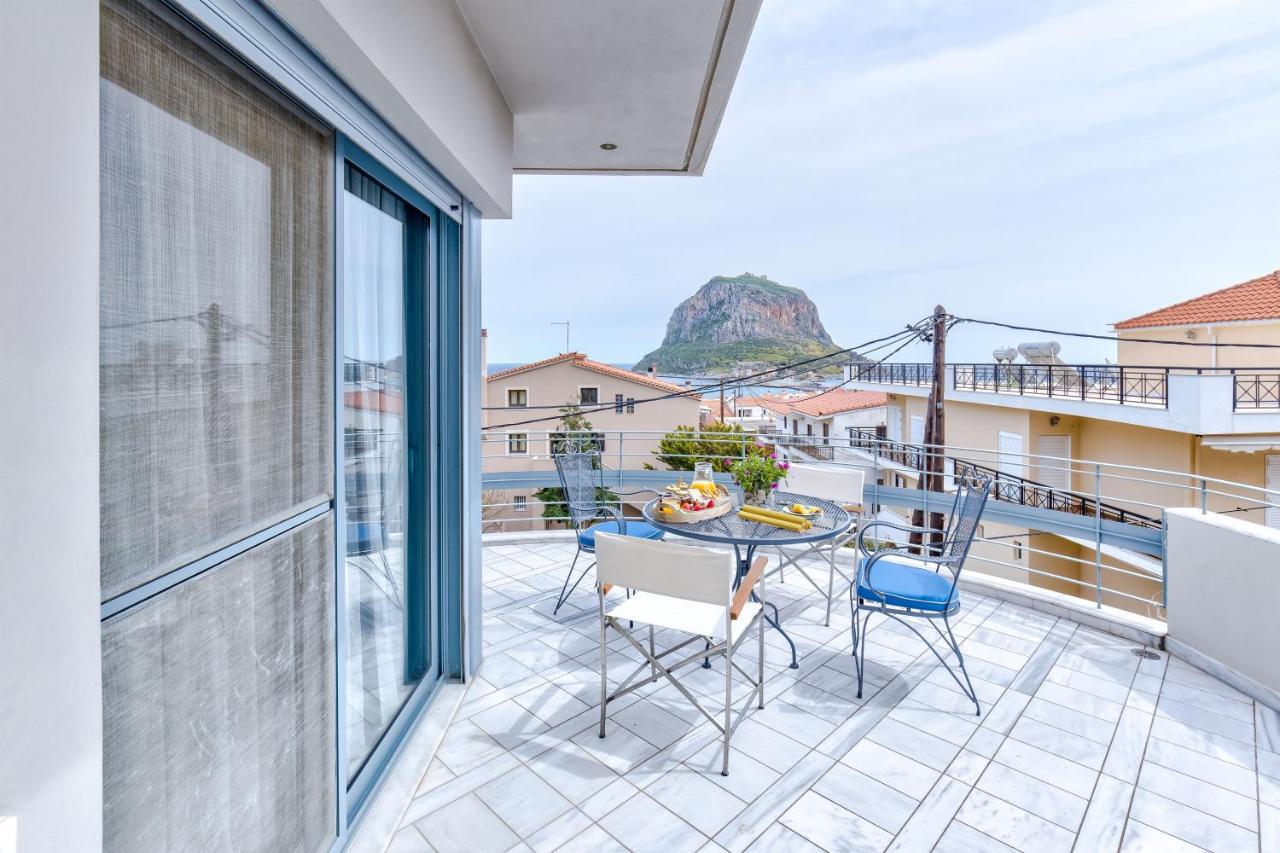 Monemvasia Modern Flat With Panoramic Sea View ภายนอก รูปภาพ