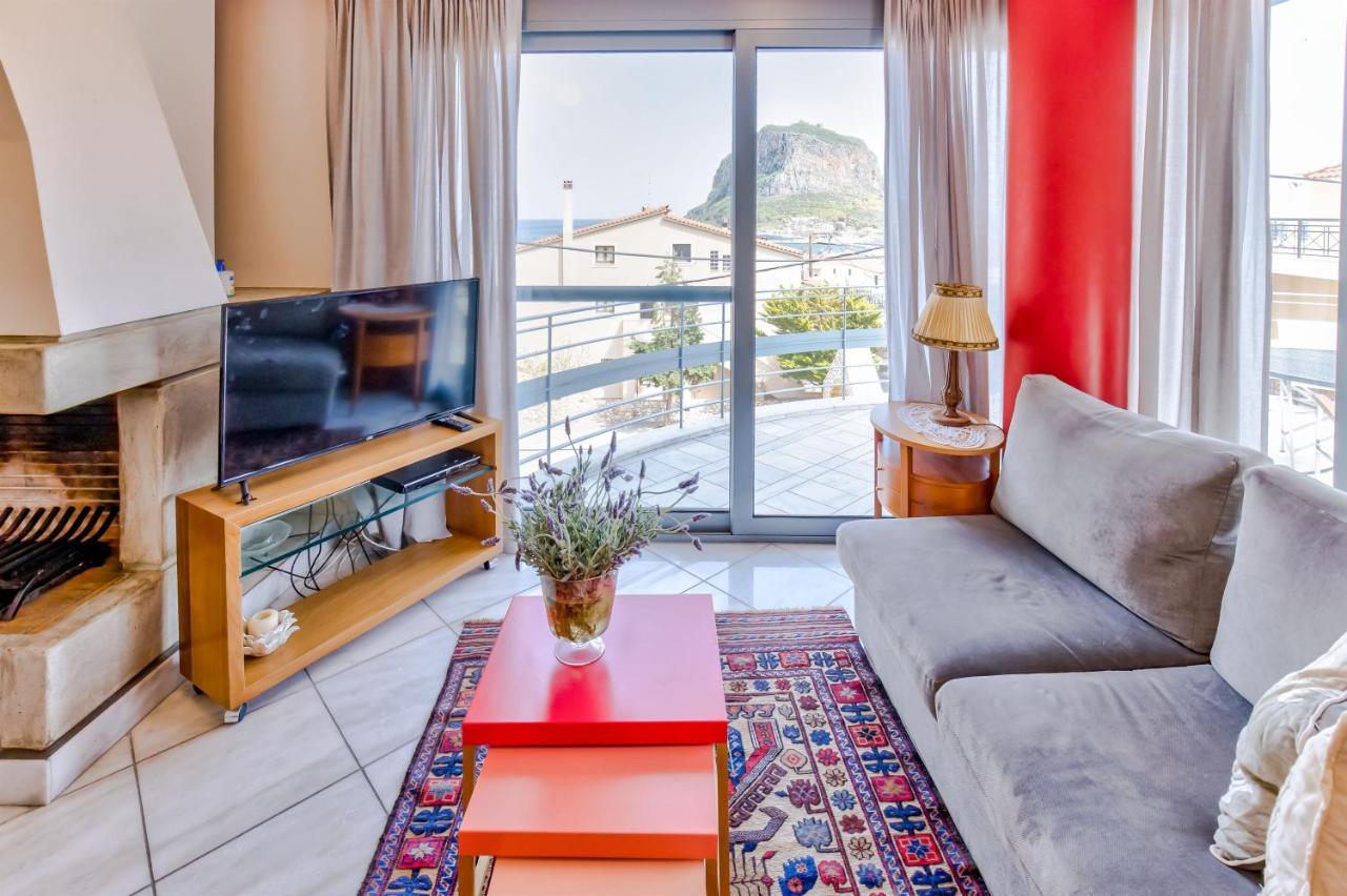 Monemvasia Modern Flat With Panoramic Sea View ภายนอก รูปภาพ