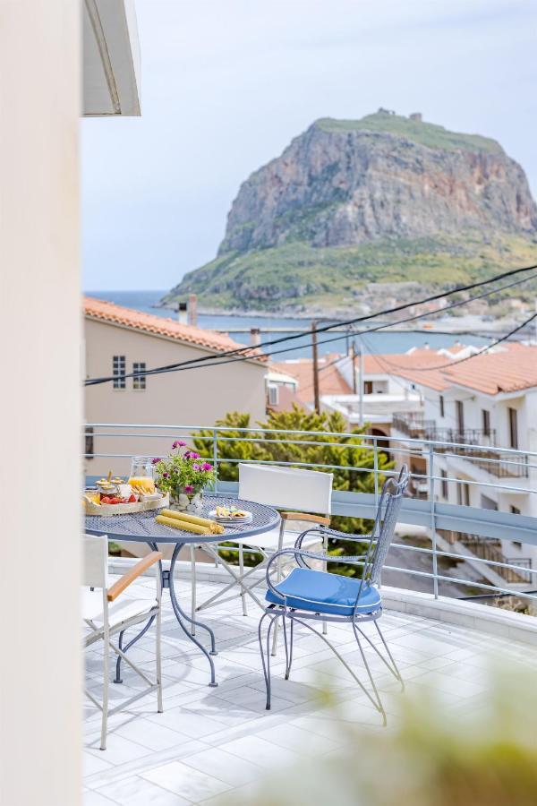 Monemvasia Modern Flat With Panoramic Sea View ภายนอก รูปภาพ