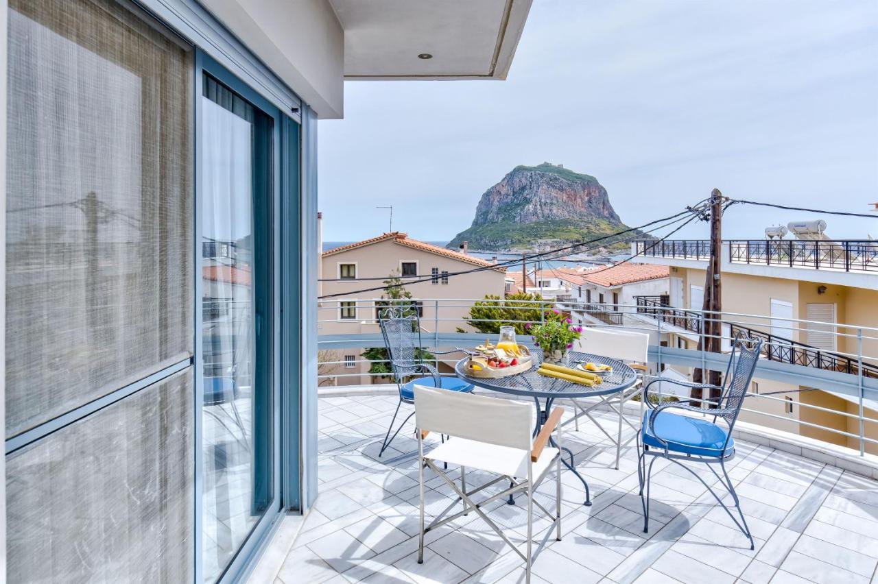 Monemvasia Modern Flat With Panoramic Sea View ภายนอก รูปภาพ
